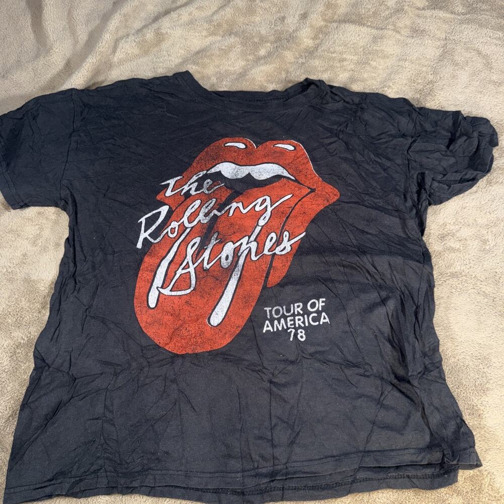 The Rolling Stones Tour Of America ‘78 Graphic Tee Women’s‎ Size Large